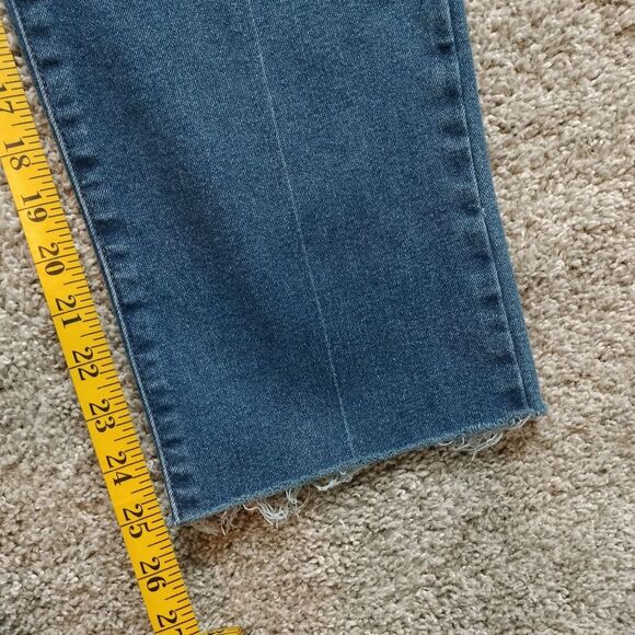 Sofia Jeans Eden Super High Rise Straight Raw Hem Jeans Sz 14 - Picture 3 of 9